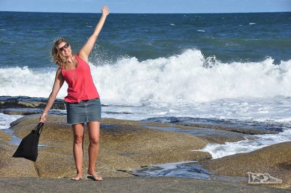 Dia de céu azul na Punta del Diablo, no litoral do Uruguai